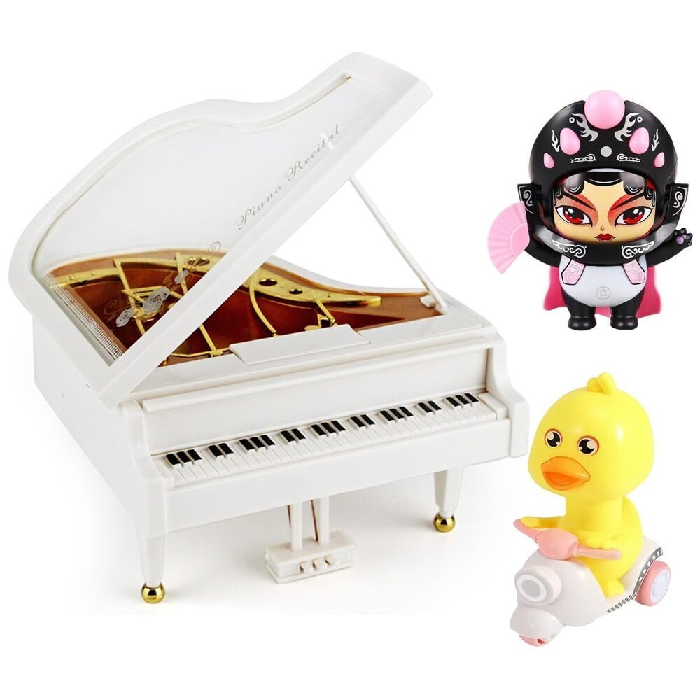 4228 Kids Gifts Piano Shaped Music Box Comes with Keychain - Elegant Gift